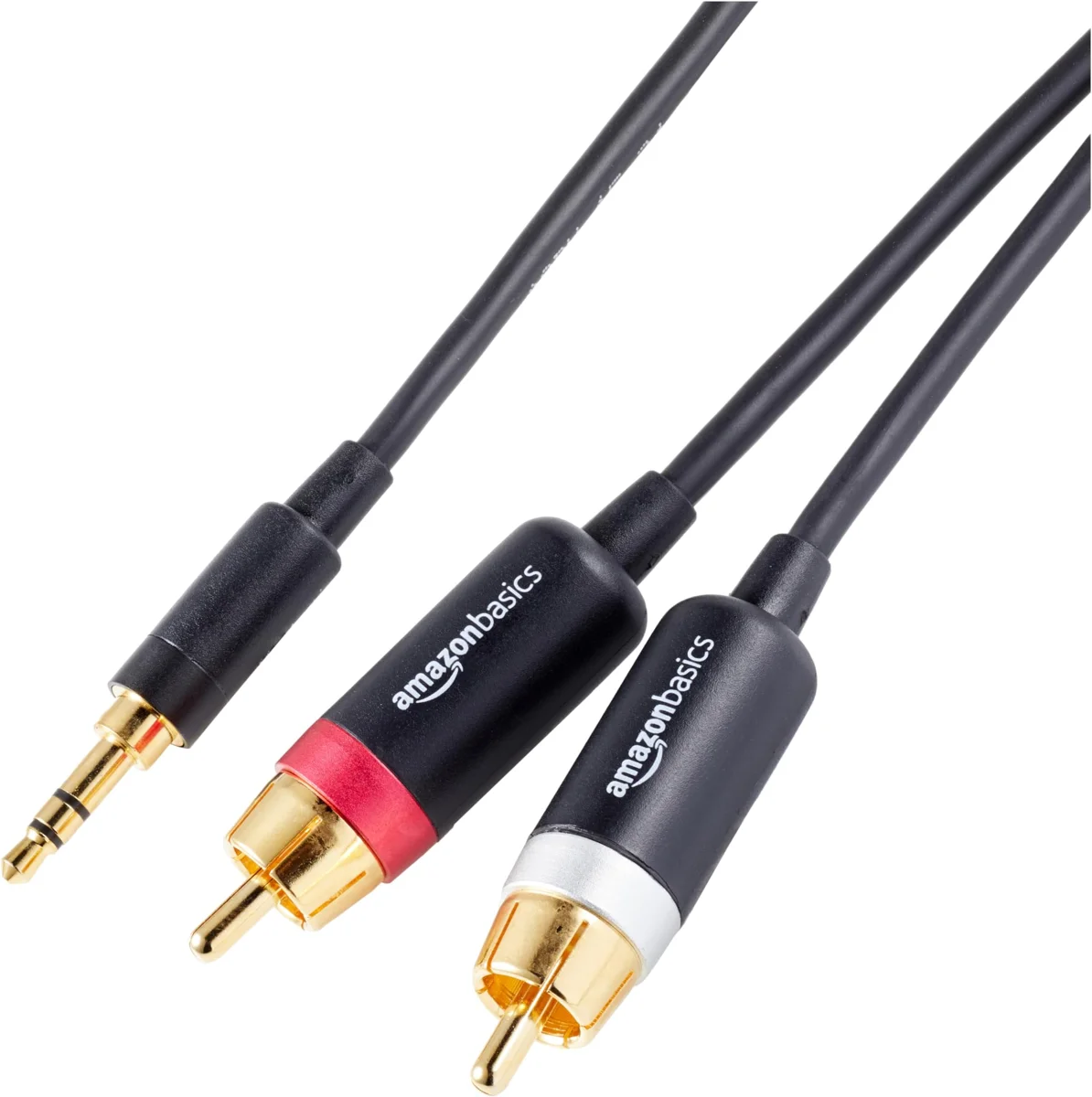 AmazonBasics 3.5mm to RCA Adapter Cable - 1.2m