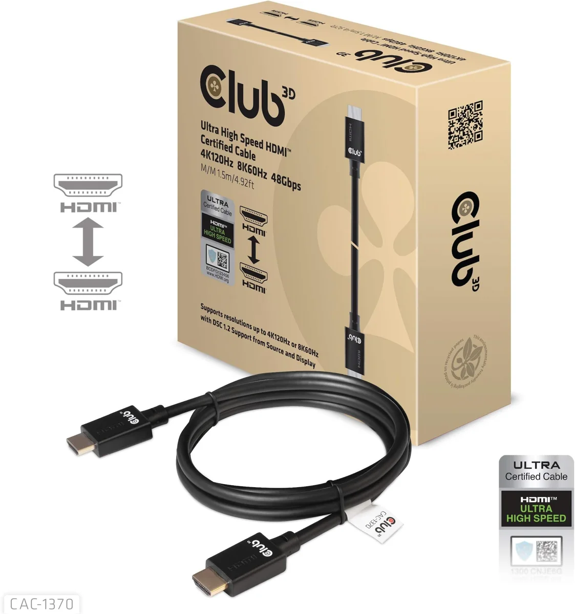 Club3D DP 1.4 to HDMI 2.0b Active Adapter
