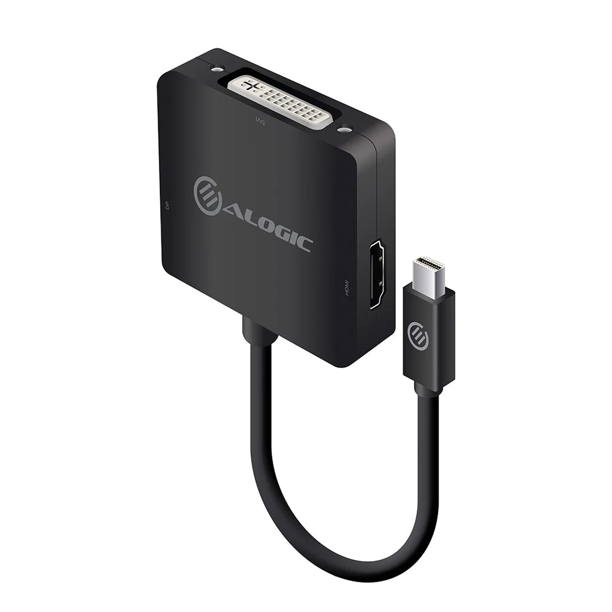 3-in-1 Mini DisplayPort to DisplayPort HDMI DVI Adapter - Elements Series