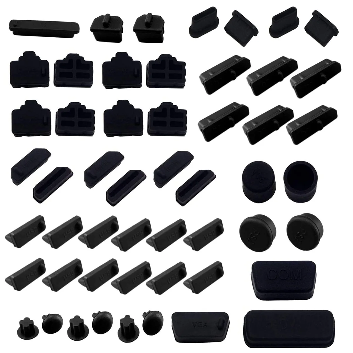 Silicone Anti-Dust Port Plugs Set for Laptop