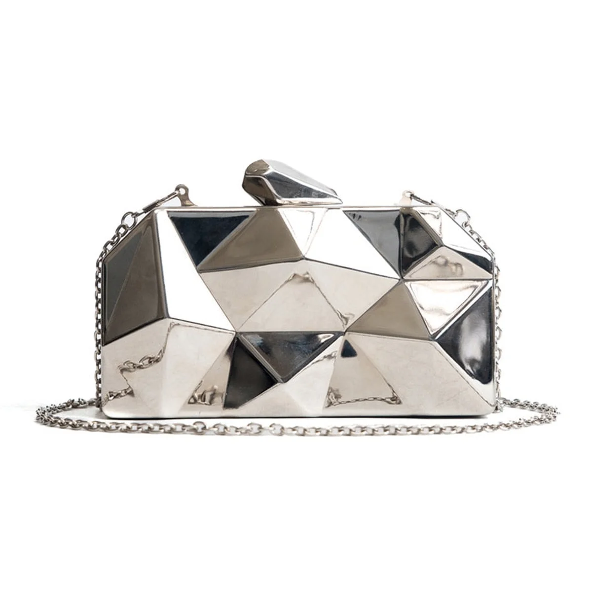 Metal High Quality Hexagon Clutch Bag view 1