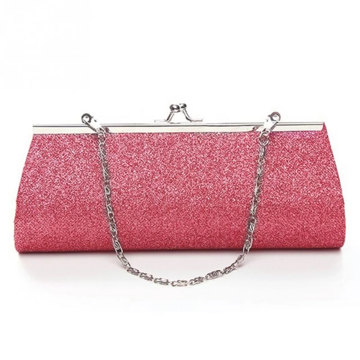 Women's Luxury Evening Bag Shiny Glitter Day Clutches Ladies Party Banquet Evening Clutch Bridal Wedding Purse with Chain view 1