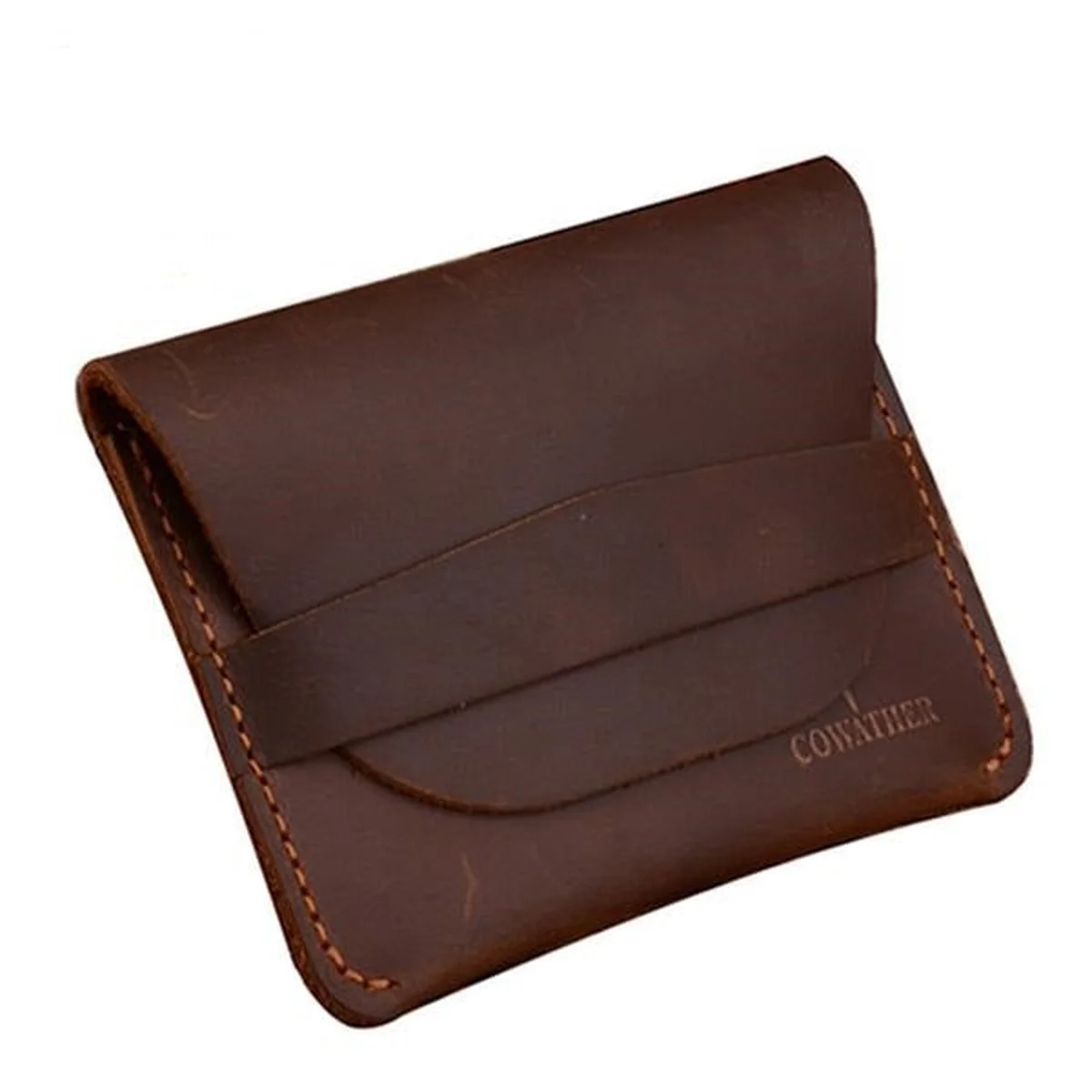 Genuine Leather Locked Credit Card Holder view 1