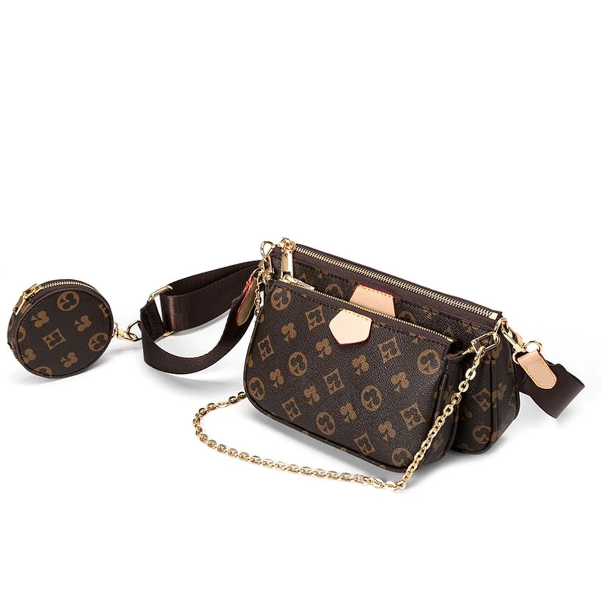 New Shoulder Bag Fashion womens Handbag Tote Leather Floar Crossbody view 1