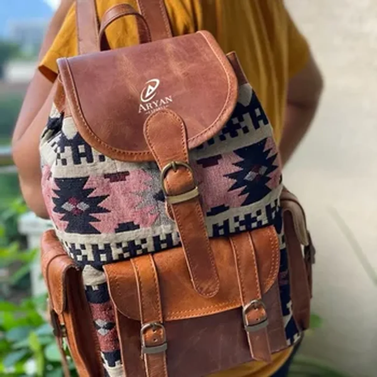 Women's Stylish Texture Leather Backpacks view 1