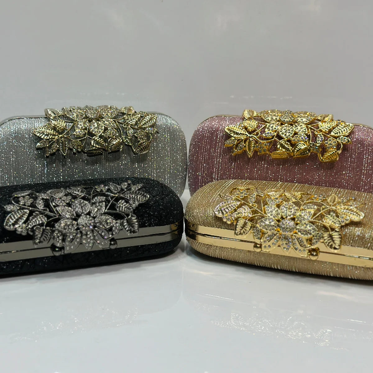 Luxury Embellished Bridal Clutch Bag for Women view 1