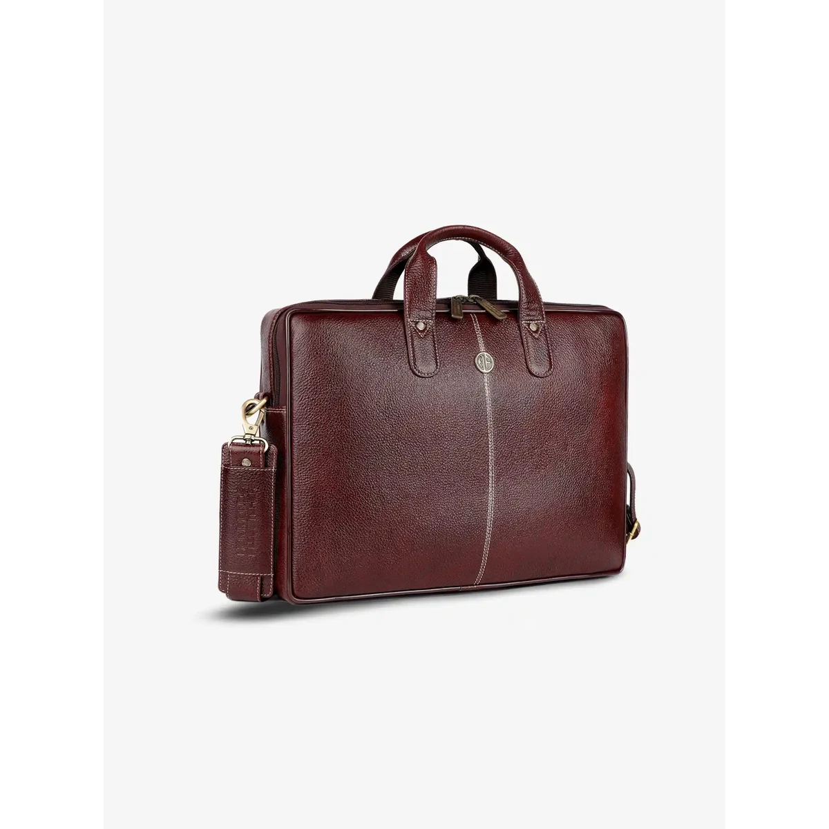 Premium Genuine Leather Laptop Bag for Men - Office Bag - Fits Up to 14/15.6 Inch Laptop/MacBook view 1