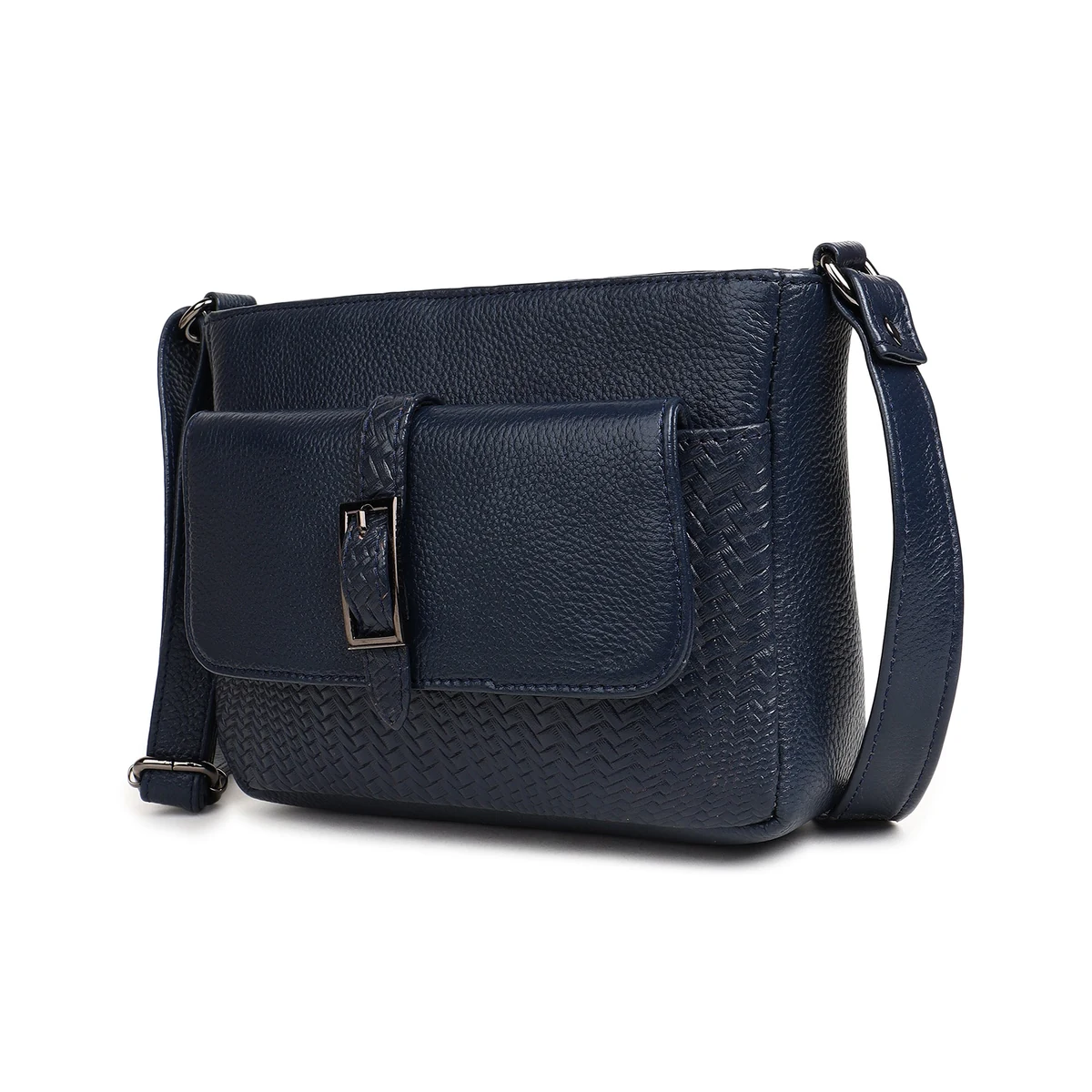 Premium Metro Leather Crossbody Bag view 1