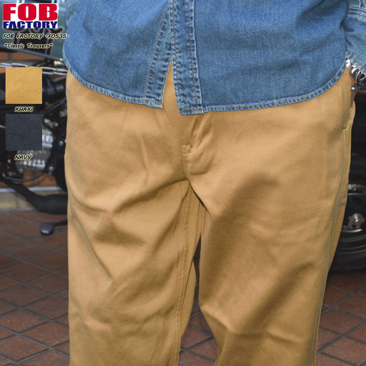 "F0535" CLASSIC TROUSERS　CHINO PANTS view 1