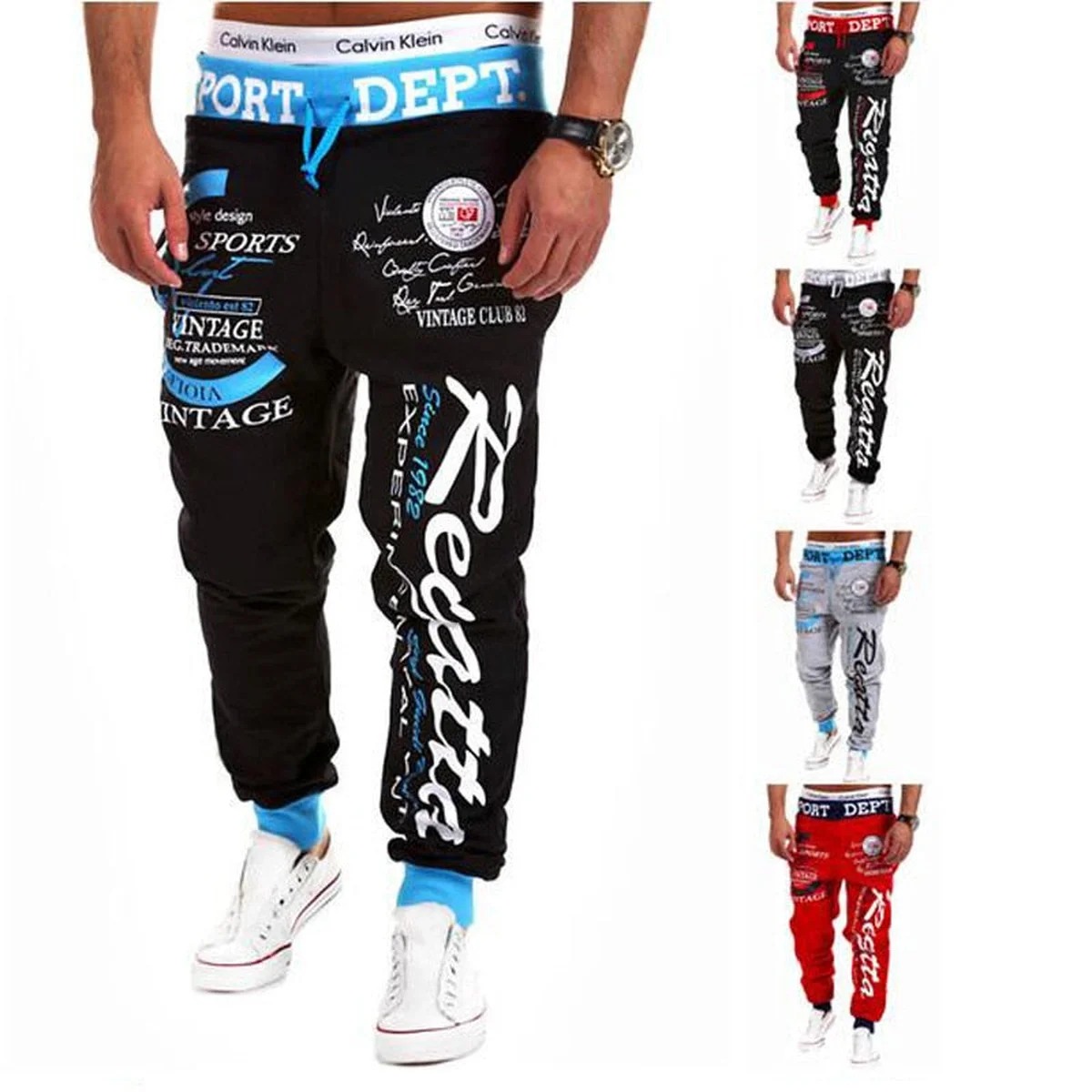 Sports Pants Men Gyms Fitness Clothing Trousers Man Sweatpants Streetwear Tactical Cargo Joggers Men Tracksuit Harem Pants view 1