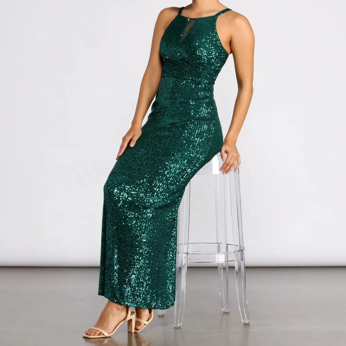 Angelina Formal Sequin Dress view 1