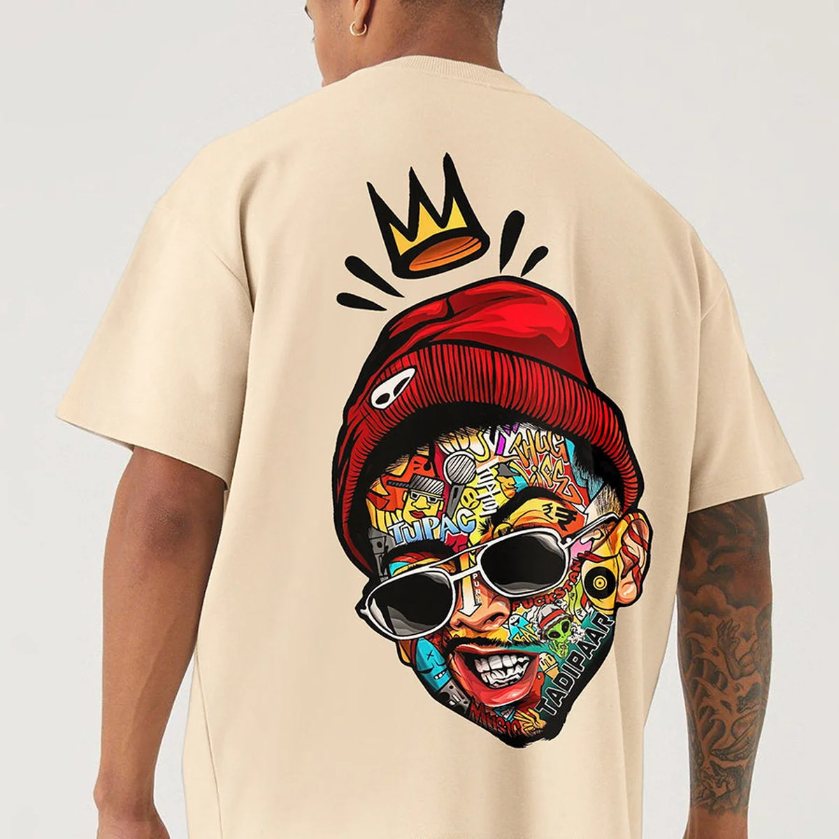 Thug Life Men Oversized T-Shirt view 1