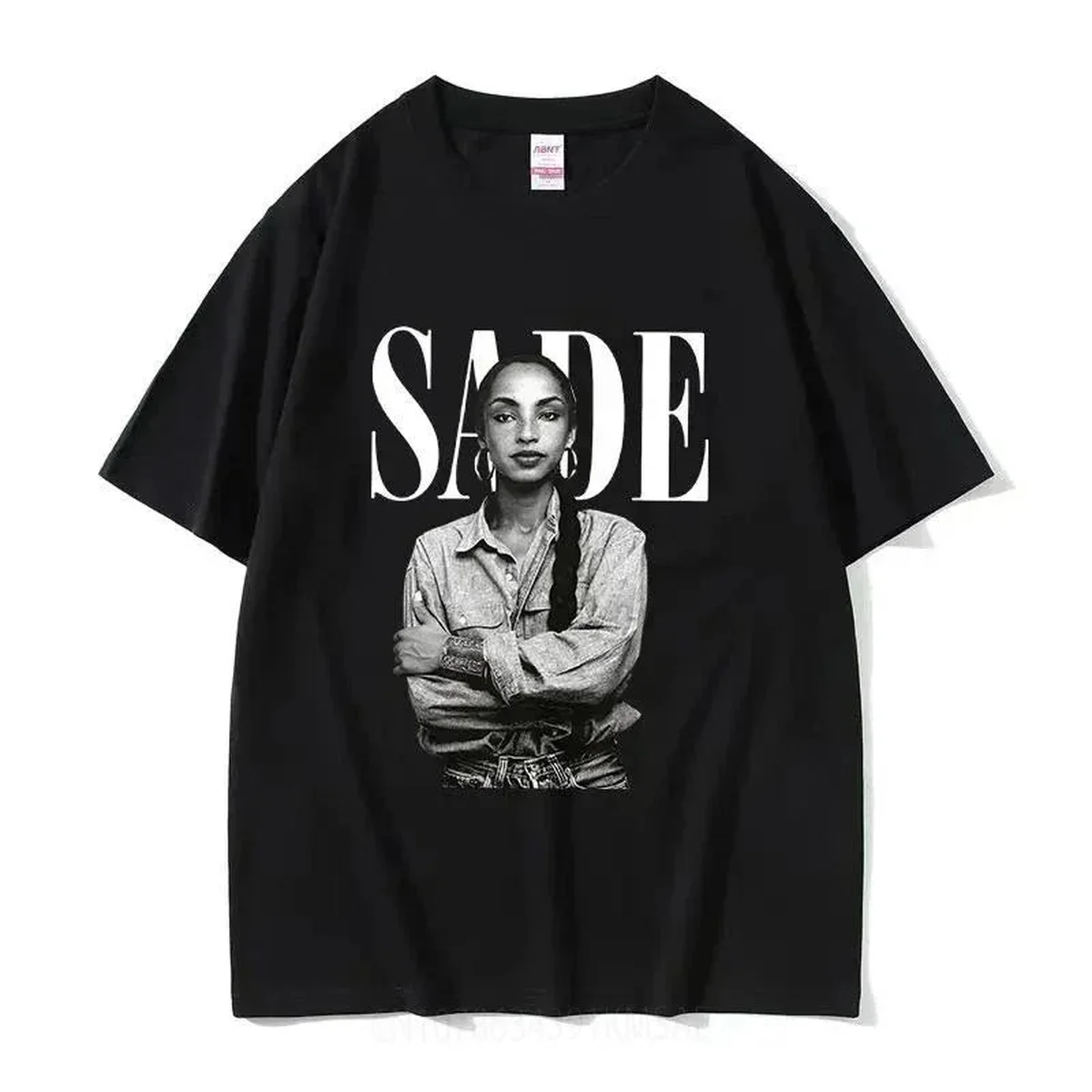 90s Singer S-Sade Print Graphic T Shirt Men Women Hip Hop Vintage Short Sleeve T-shirts Cotton Oversized T-shirt Streetwear view 1