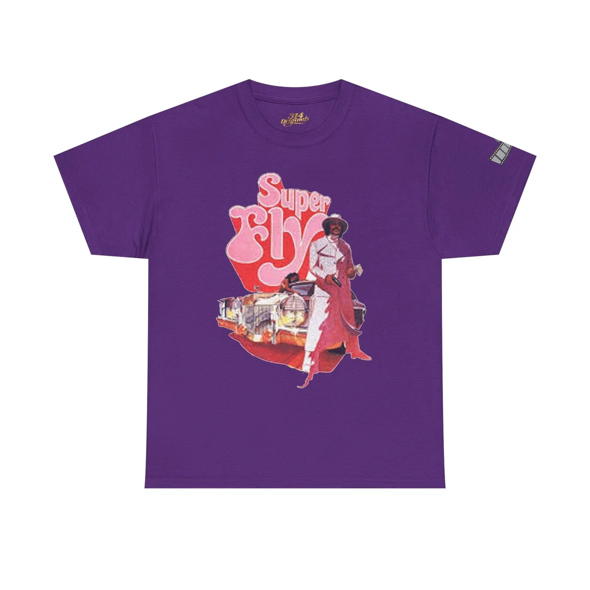 'Super Fly' Graphic Tee — 70s Vintage Movie Style T-Shirt view 1