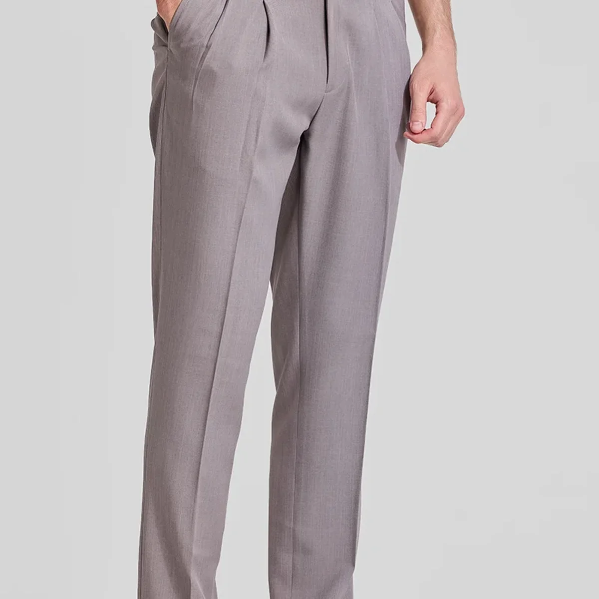 Light Grey Gurkha Trousers view 1