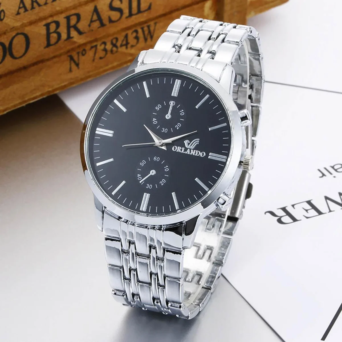 luxury Watch Men Quartz Watches Fashion Stainless Steel Band Analog Quartz Round Wrist Watch Relogio Feminino Clock 2018 view 1
