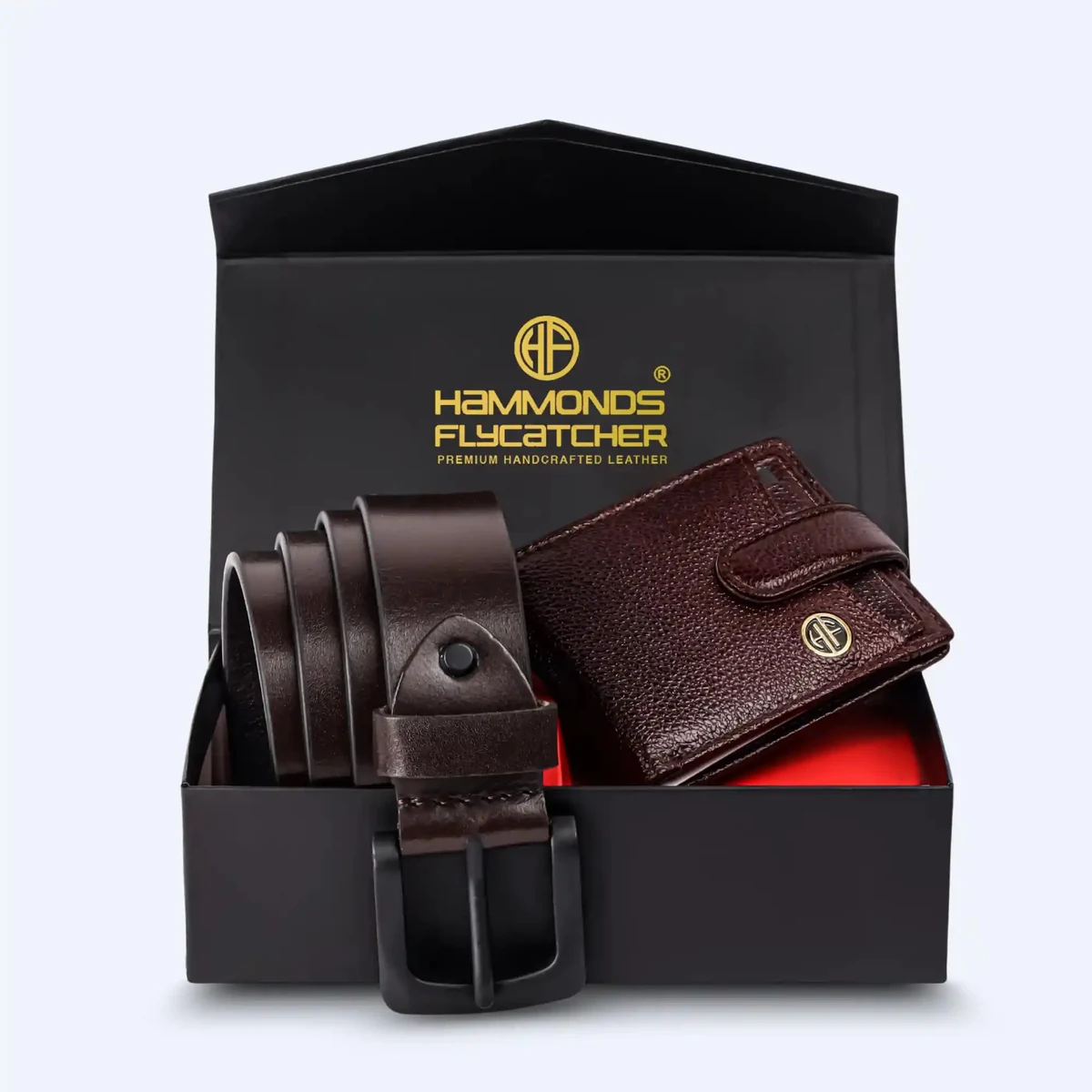 Premium Men's Leather Gift Set Combo: Wallet & Belt - Birthday, Anniversary, Father's Day or Raksha Bandhan Gift