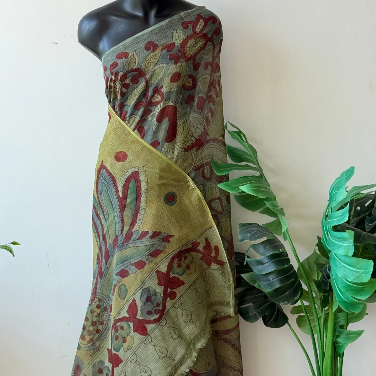 Pen kalamkari pure kota cotton saree image 1