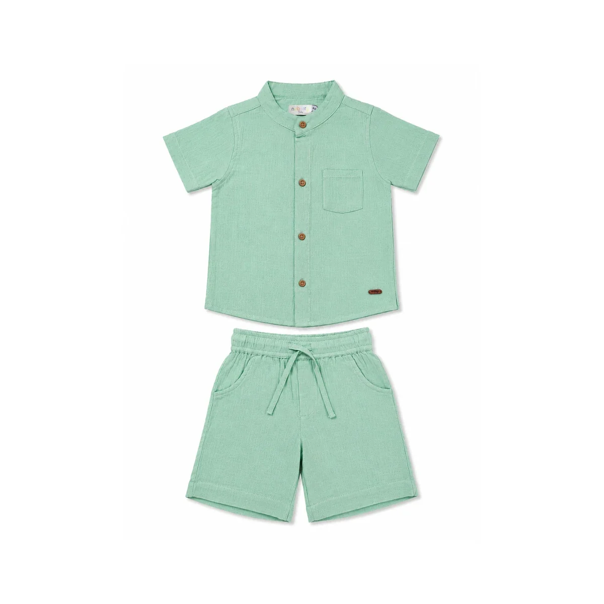 Premium Muslin Jabla Half Sleeve & Shorts | Soft Hugs for Your Little One image 1