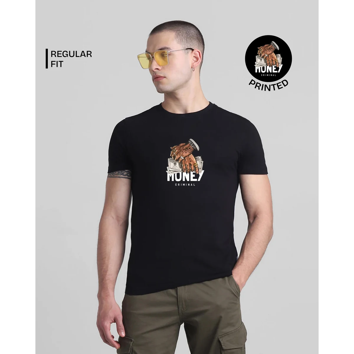 Premium Money Criminal Printed T-shirt