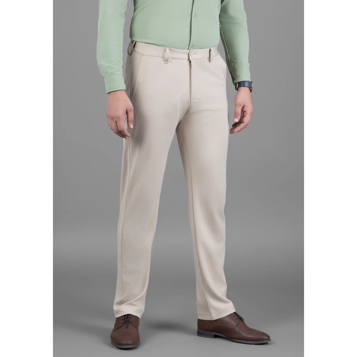 Premium UltraEase 4way Stretch Deep Beige Pant image 1