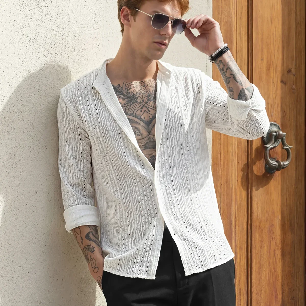 CraftedCanvas White Shirt image 1