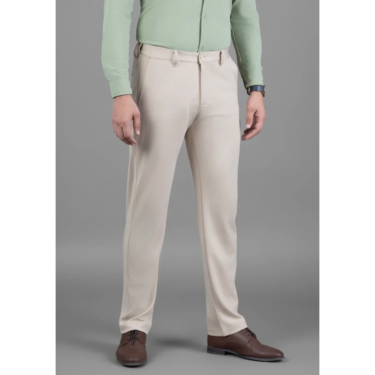 Premium UltraEase 4way Stretch Deep Beige Pant image 1