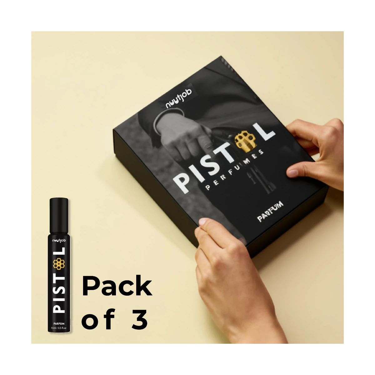 Premium Pistol Perfumes | Gift Pack of 3 | 15ml each |Parfum