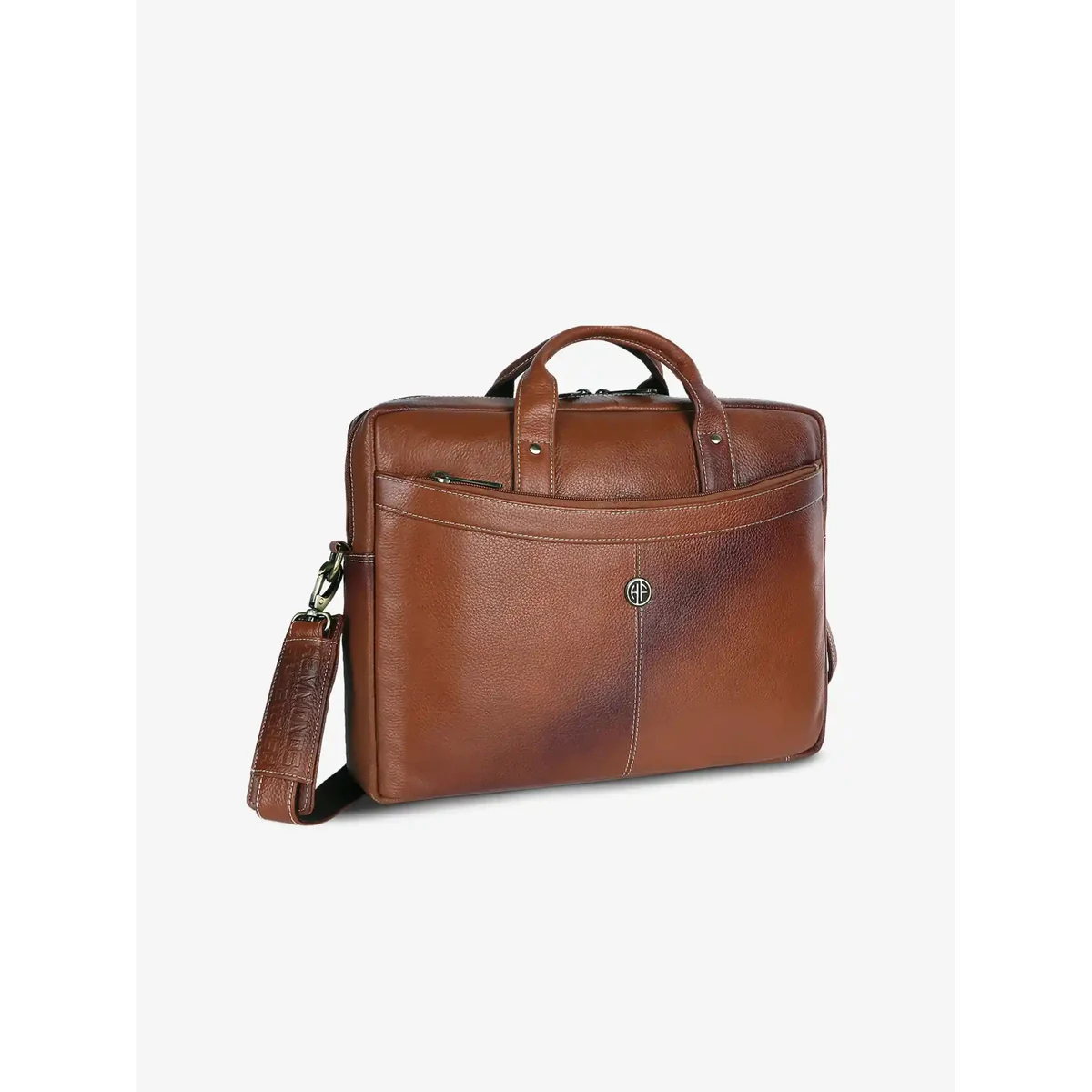 Leather Laptop Messenger Bag for Men with Multiple Compartments - Fits up to 15.6 Inch Laptop - 1 Year Warranty