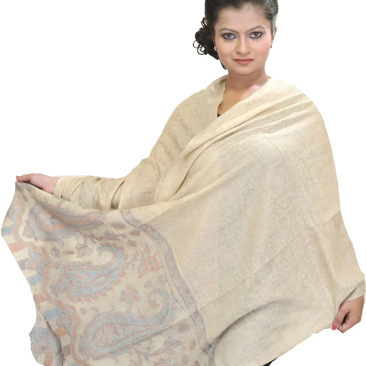 Pure Pashmina Weave Shawl Stole image 1