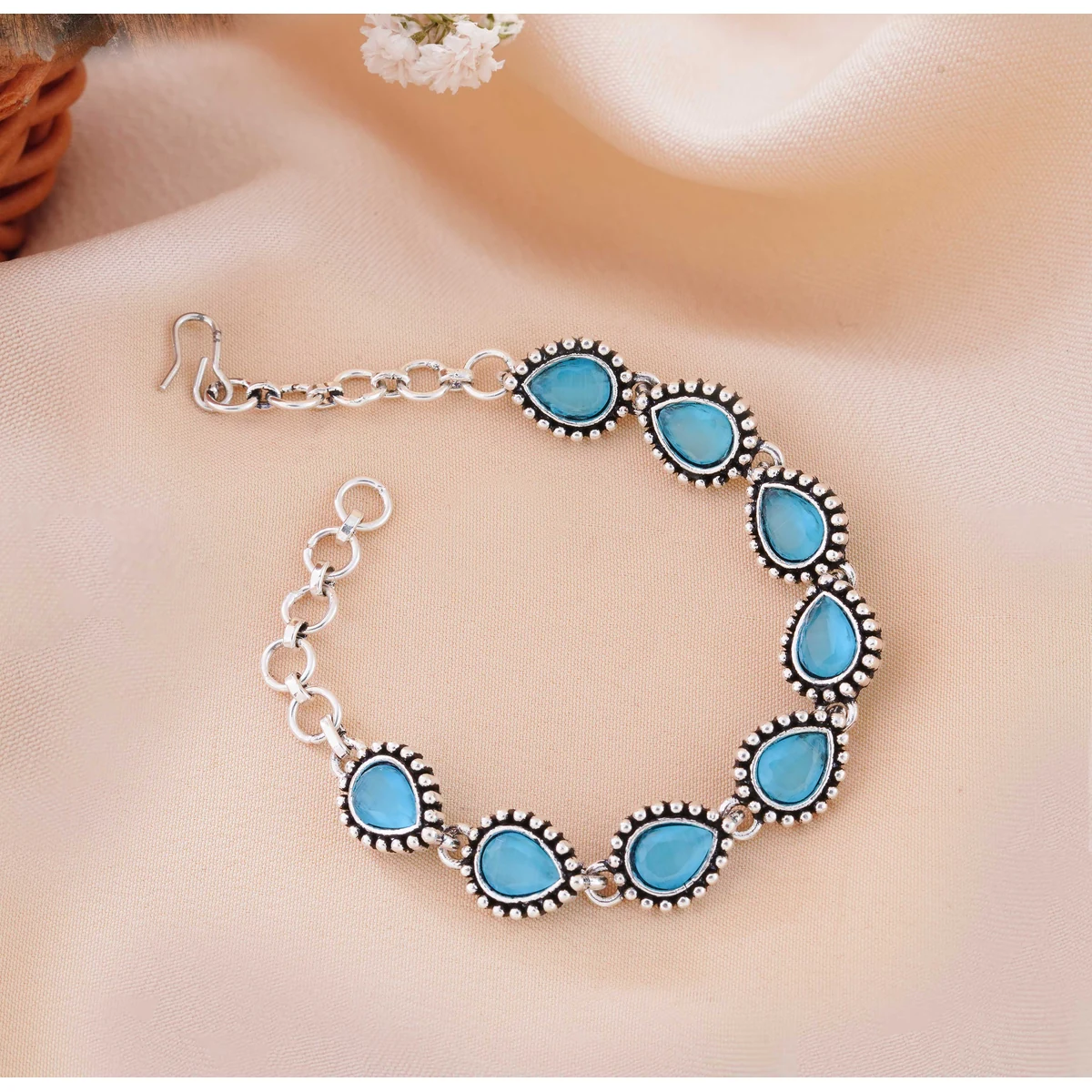 The Azure Tear Antique Oxidized Bracelet