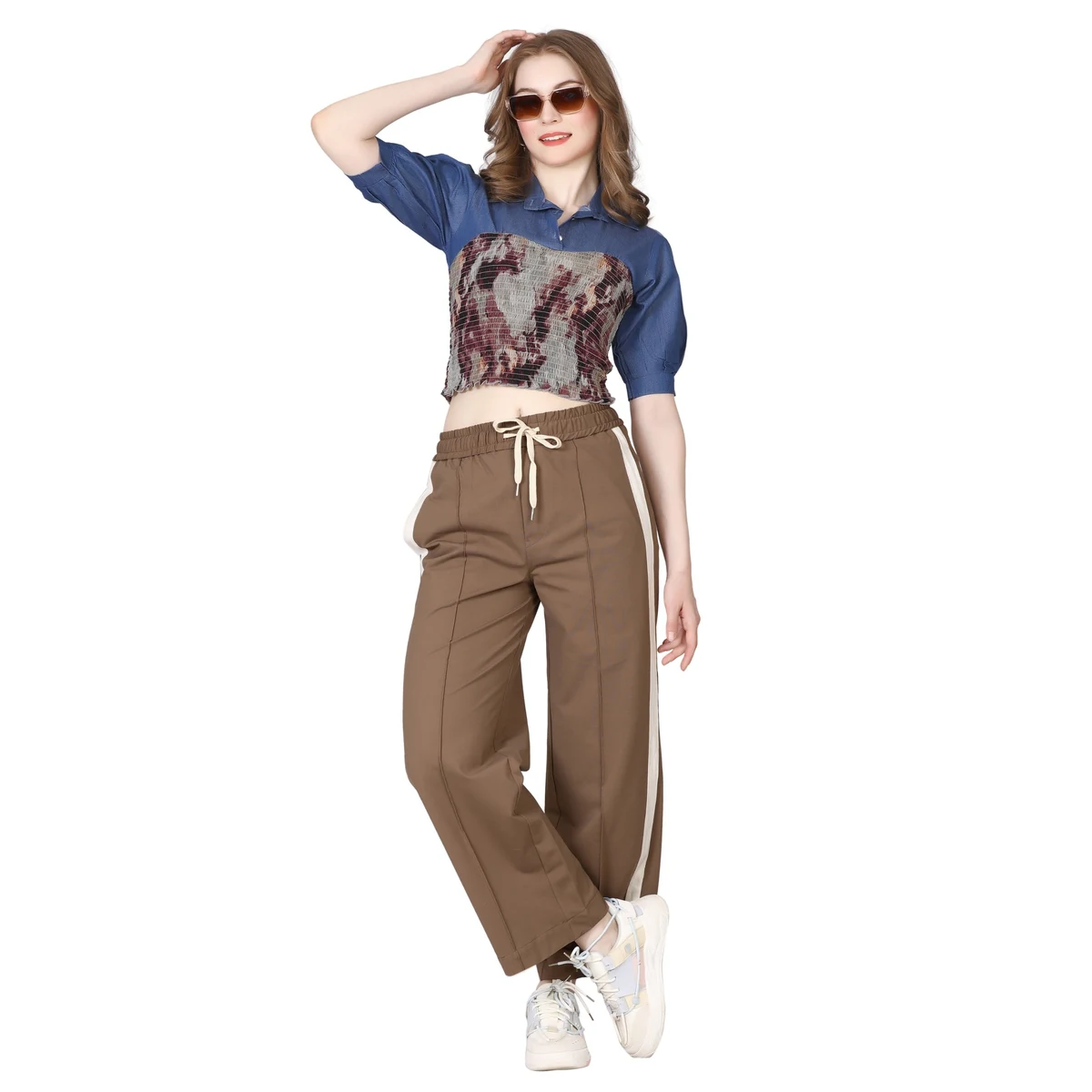 Premium Track Fit Pants - Sand Beige