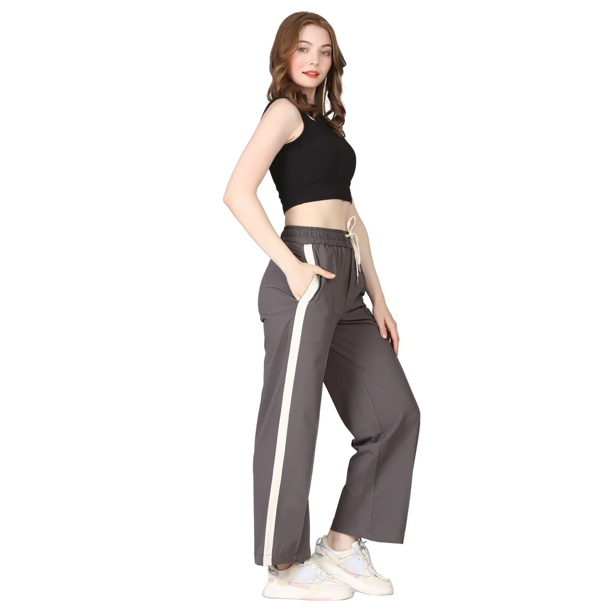 Premium Track Fit Pants - Smoke Grey