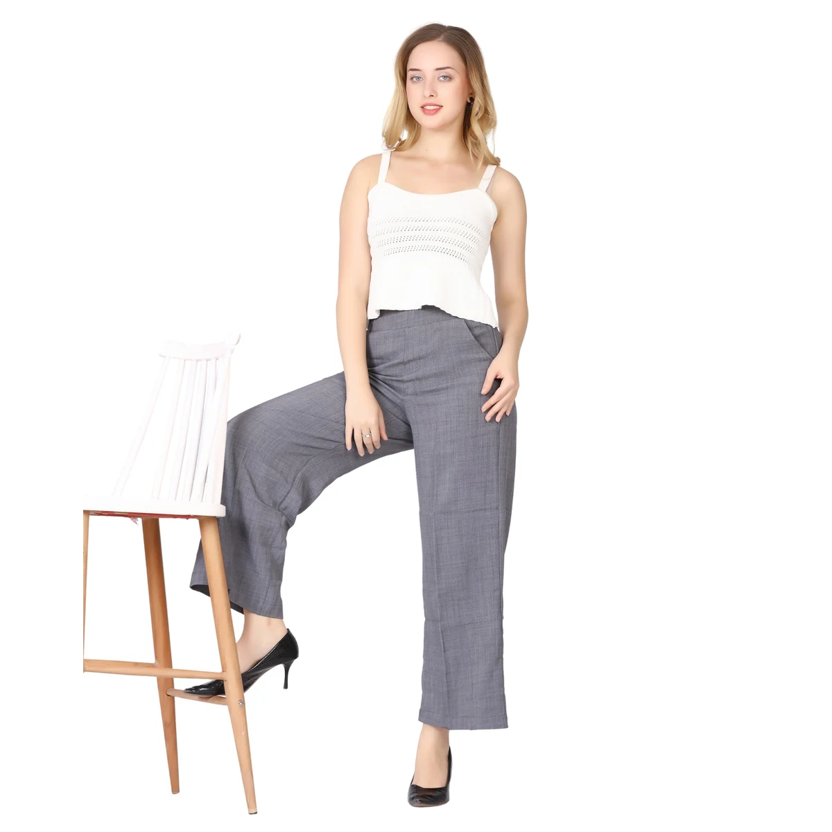 Premium Relaxed Fit Pants - LT Grey