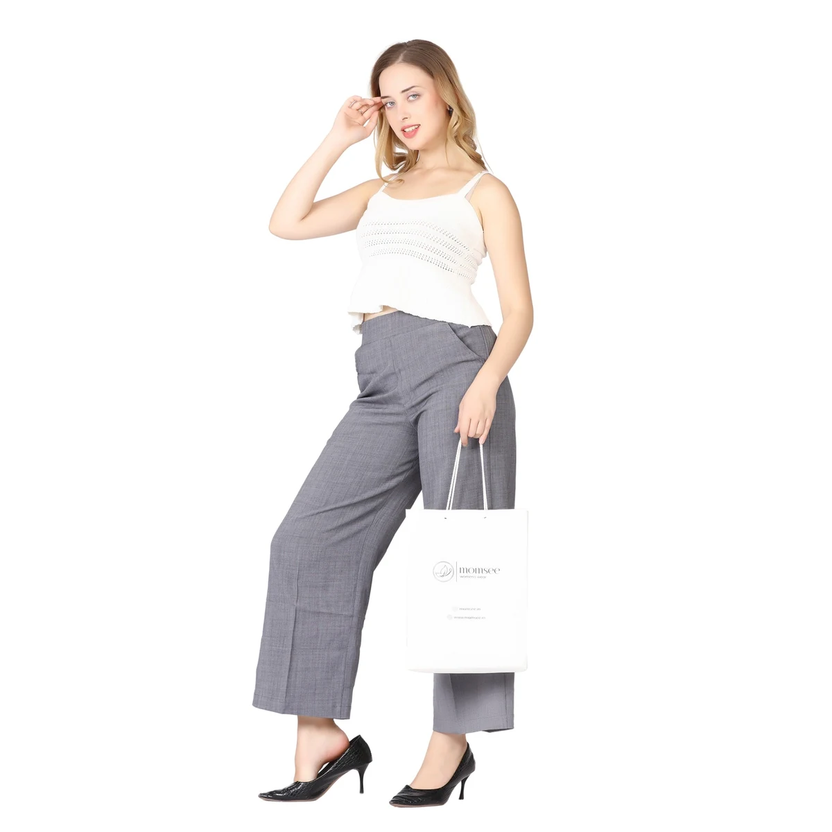 Premium Relaxed Fit Pants - LT Grey thumbnail 3