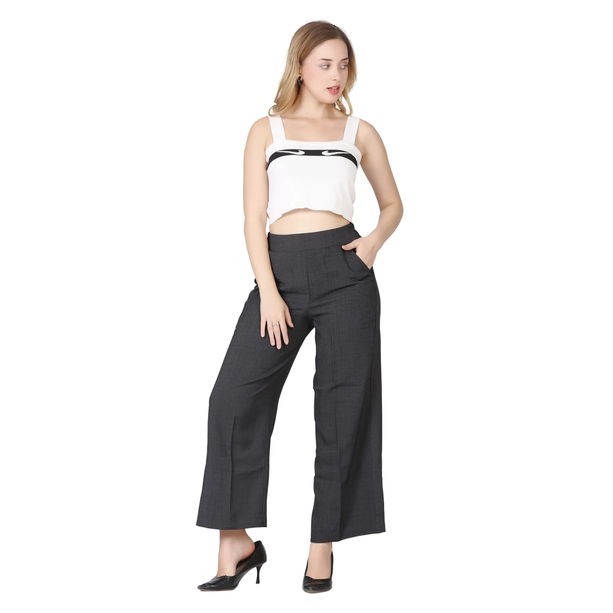 Premium Relaxed Fit Pants - Dark Grey