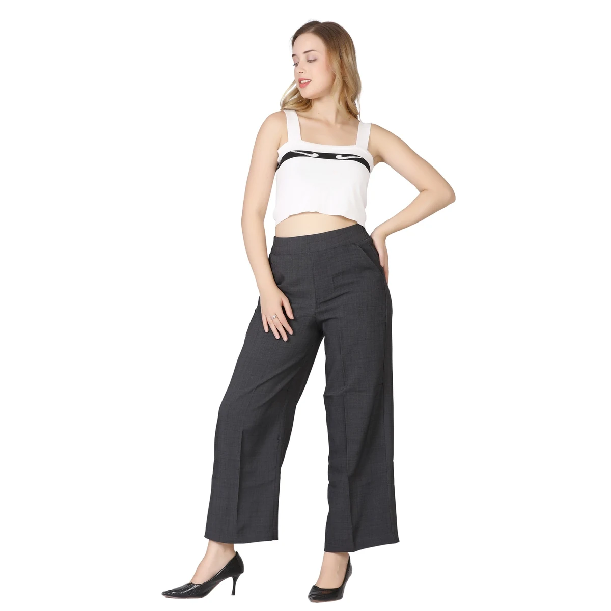 Premium Relaxed Fit Pants - Dark Grey thumbnail 2