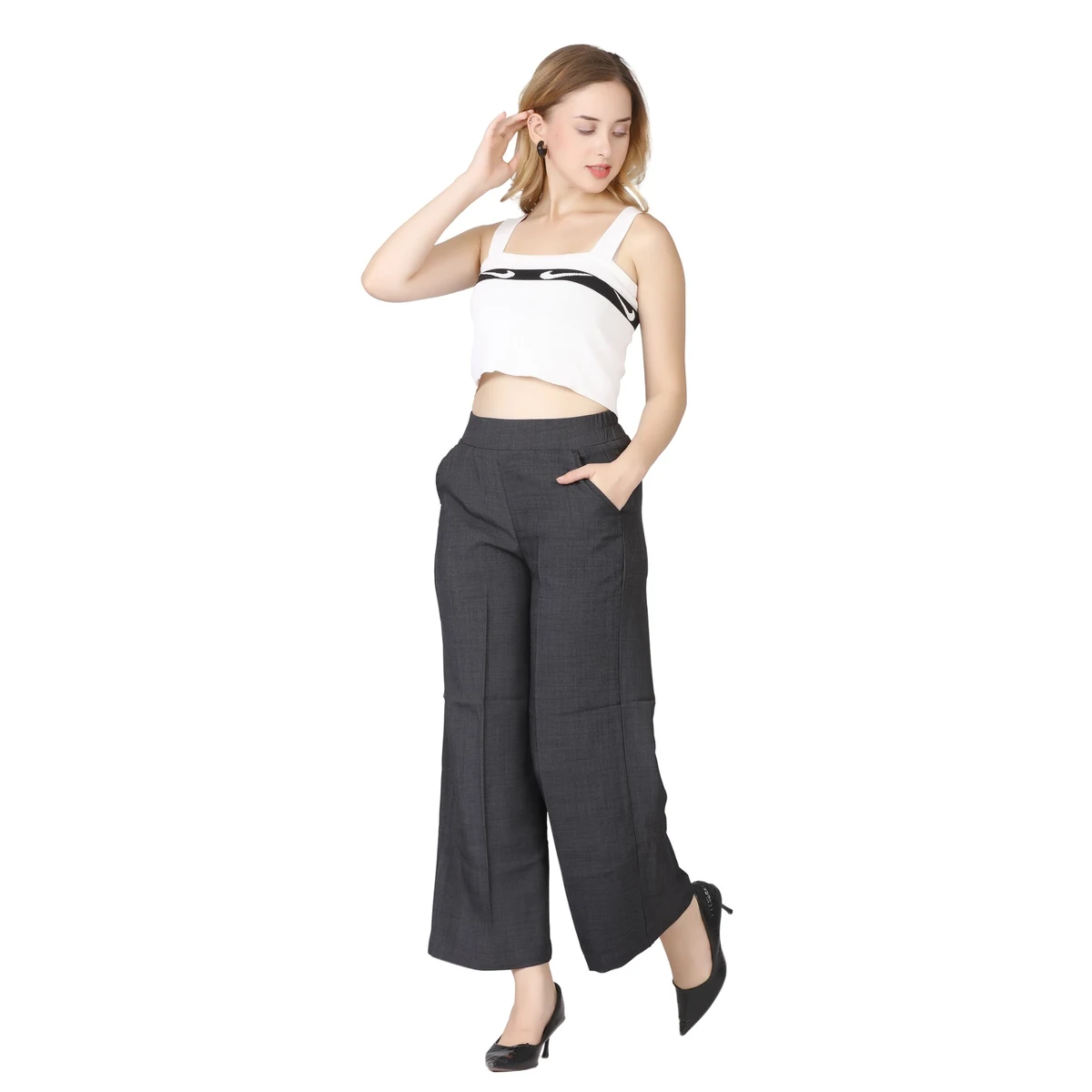 Premium Relaxed Fit Pants - Dark Grey thumbnail 3