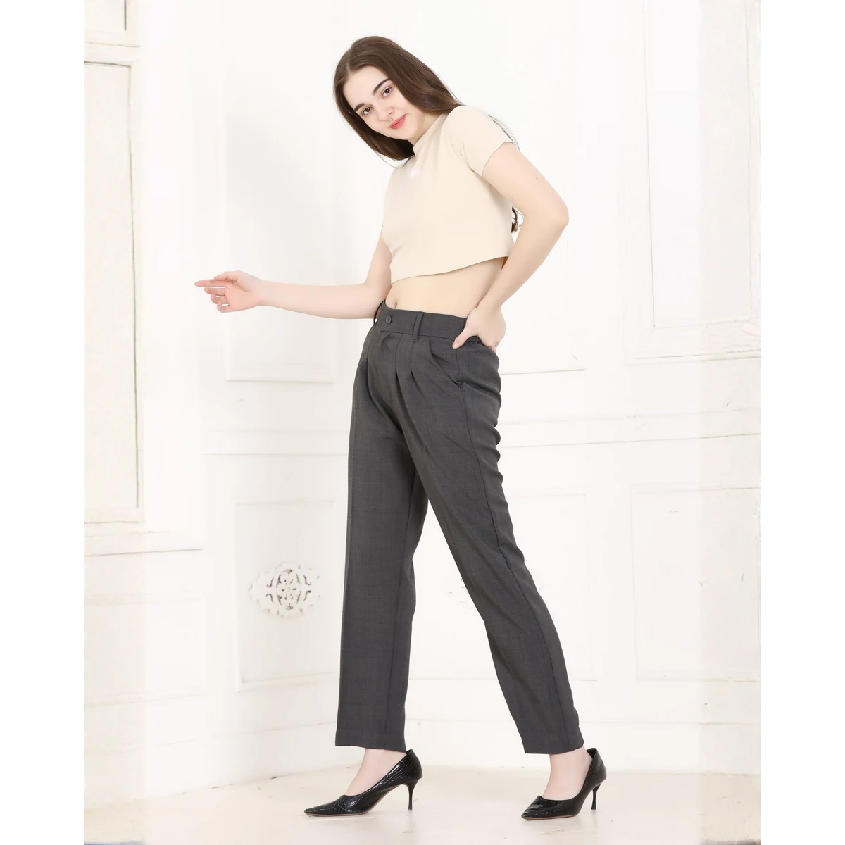 Premium Prime Fit Pants - Dark Grey thumbnail 3