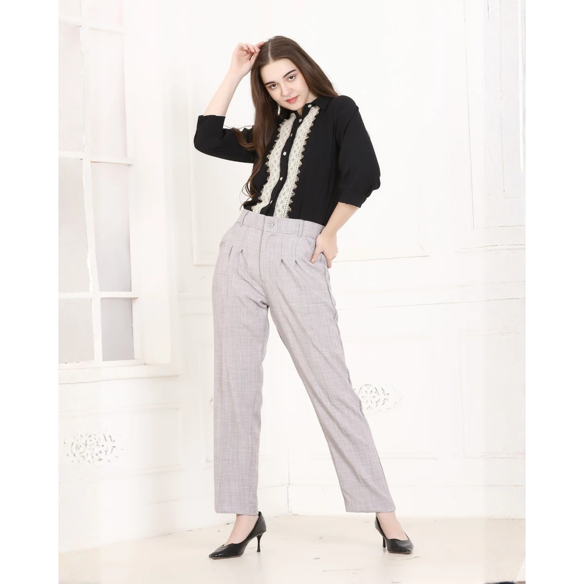 Premium Prime Fit Pants - Cement thumbnail 3