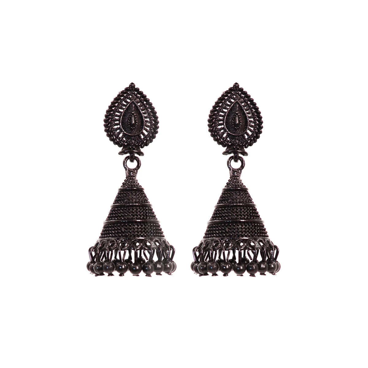 Charcoal Leaf Jhumki thumbnail 2