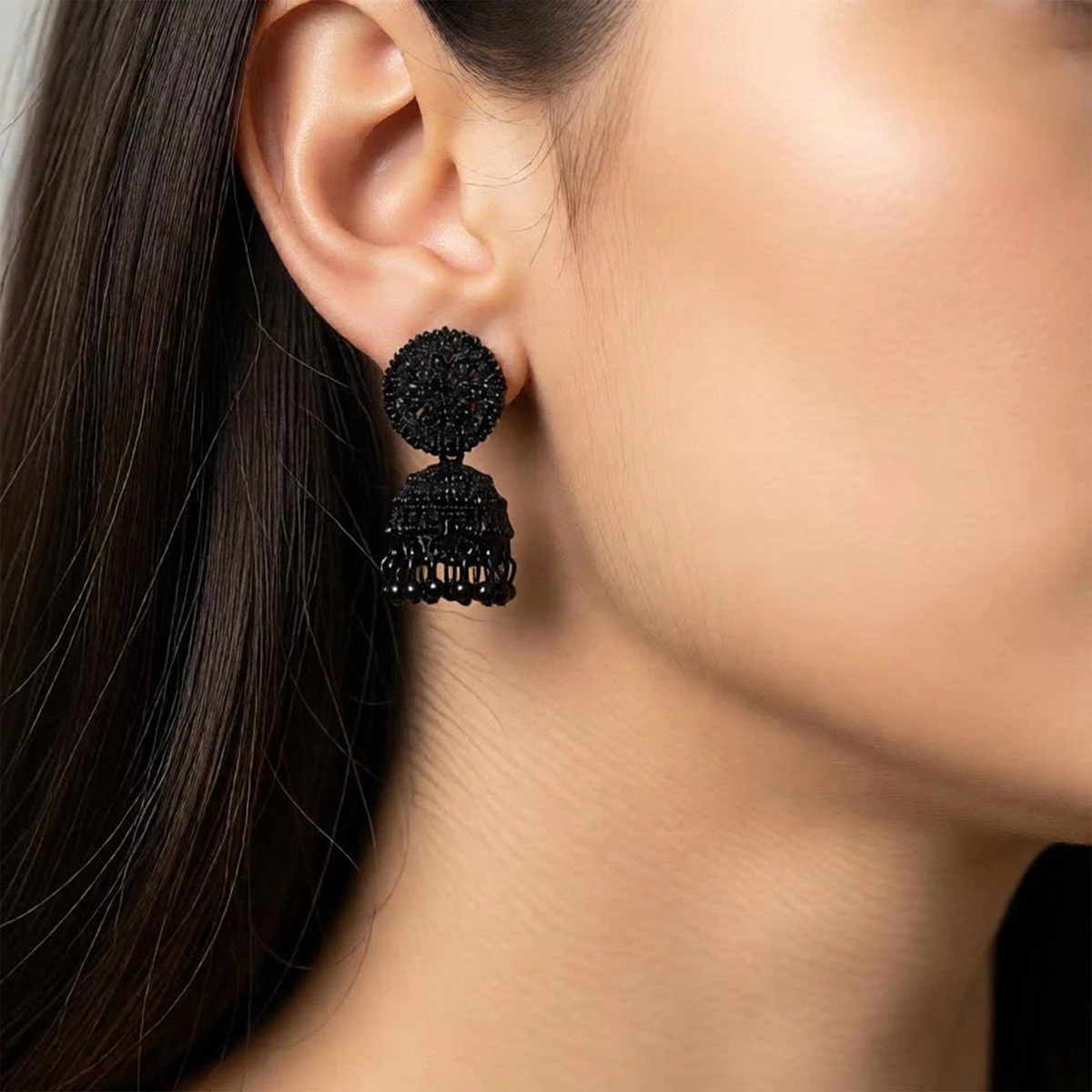 Charcoal Charm Earring thumbnail 4