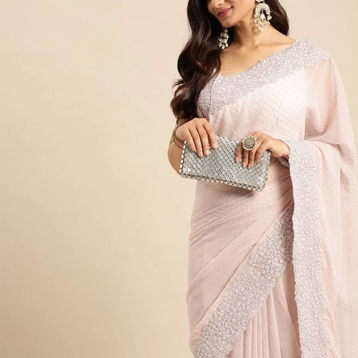 Embellished Beads and Stones Saree thumbnail 3