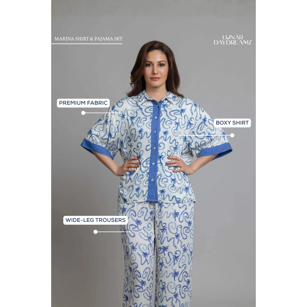 Marina Shirt & Pajama Set thumbnail 2