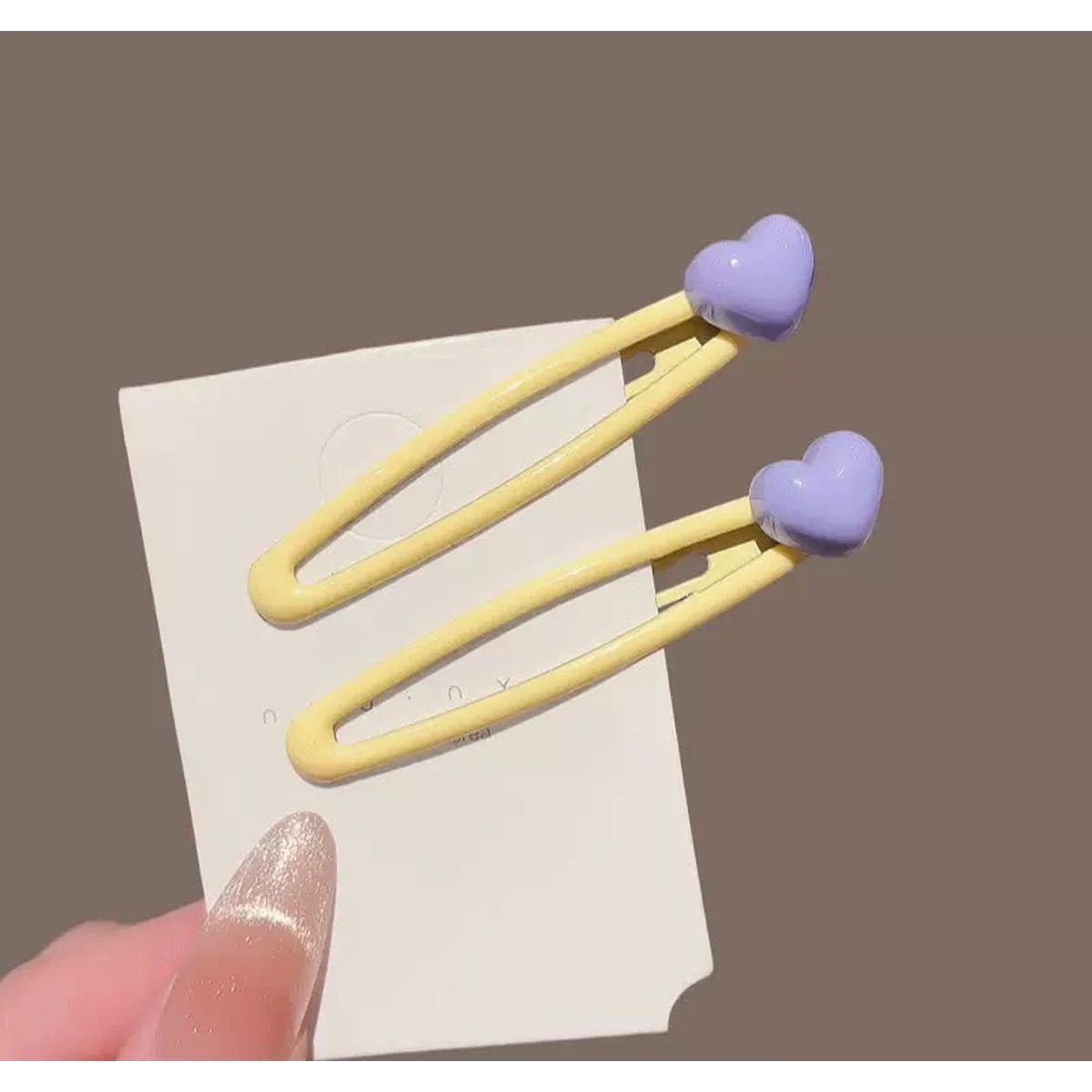 Candy-Coded Heart Hair Clip (1 piece ) thumbnail 3