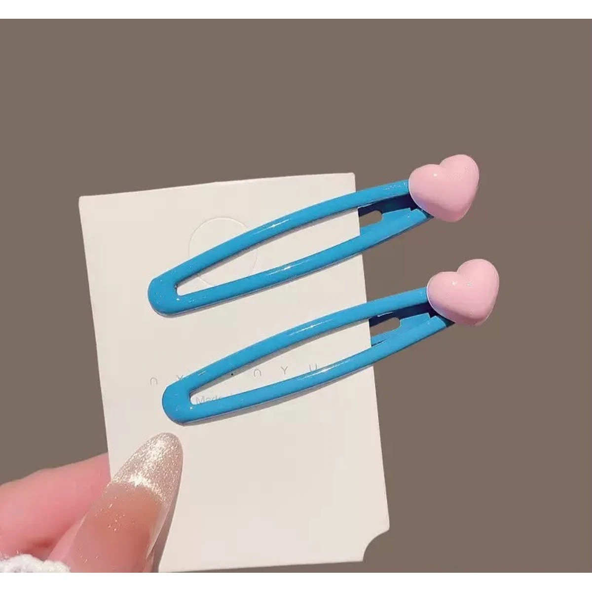 Candy-Coded Heart Hair Clip (1 piece ) thumbnail 4