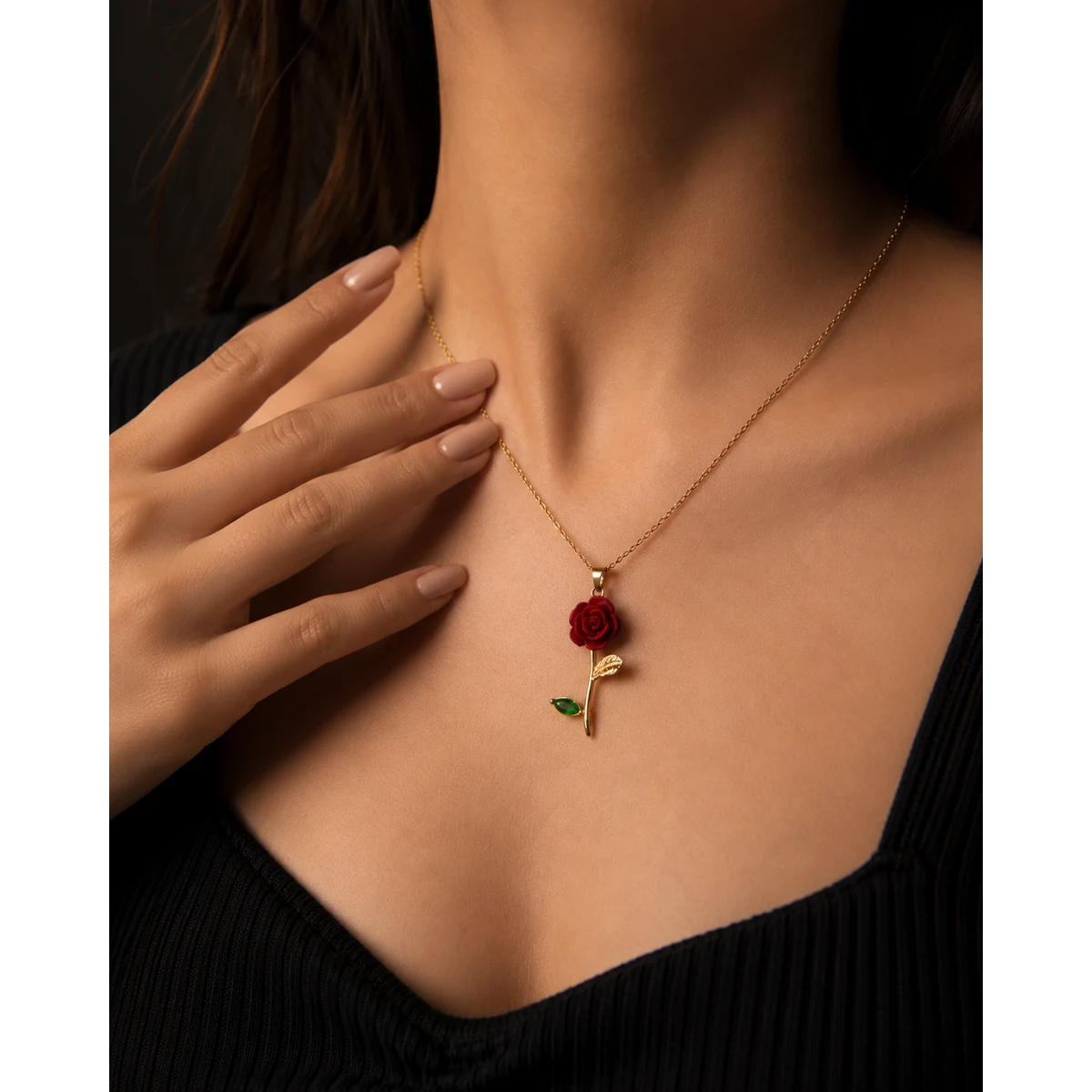 Premium Rose Pendant thumbnail 4
