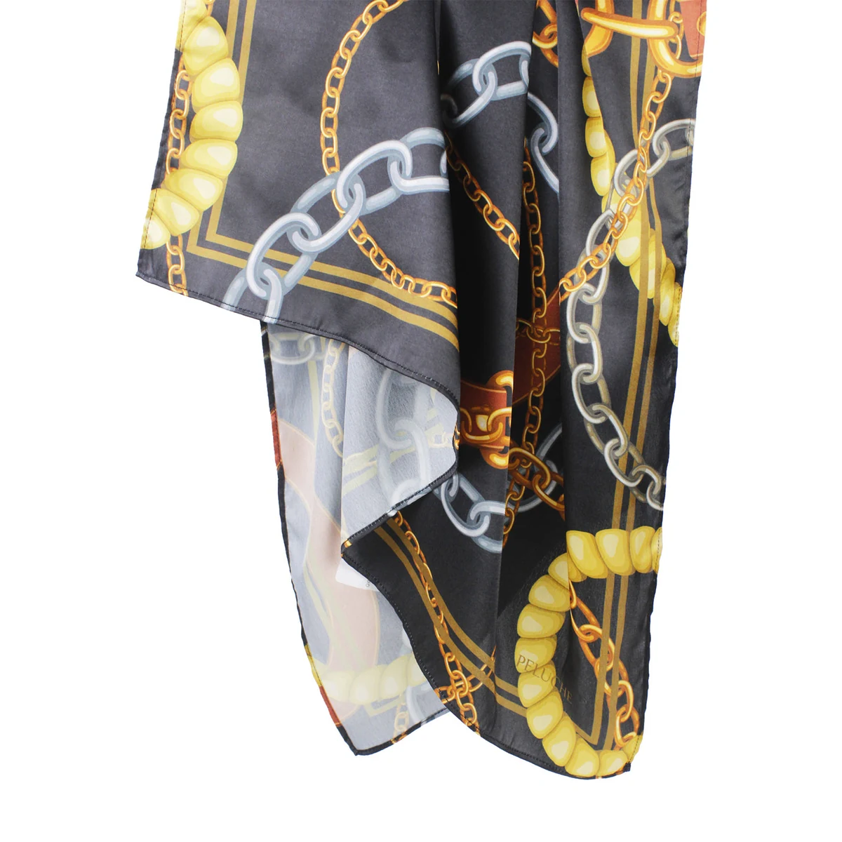 Premium Ornate Chain Black colored Neckerchief for Men thumbnail 3