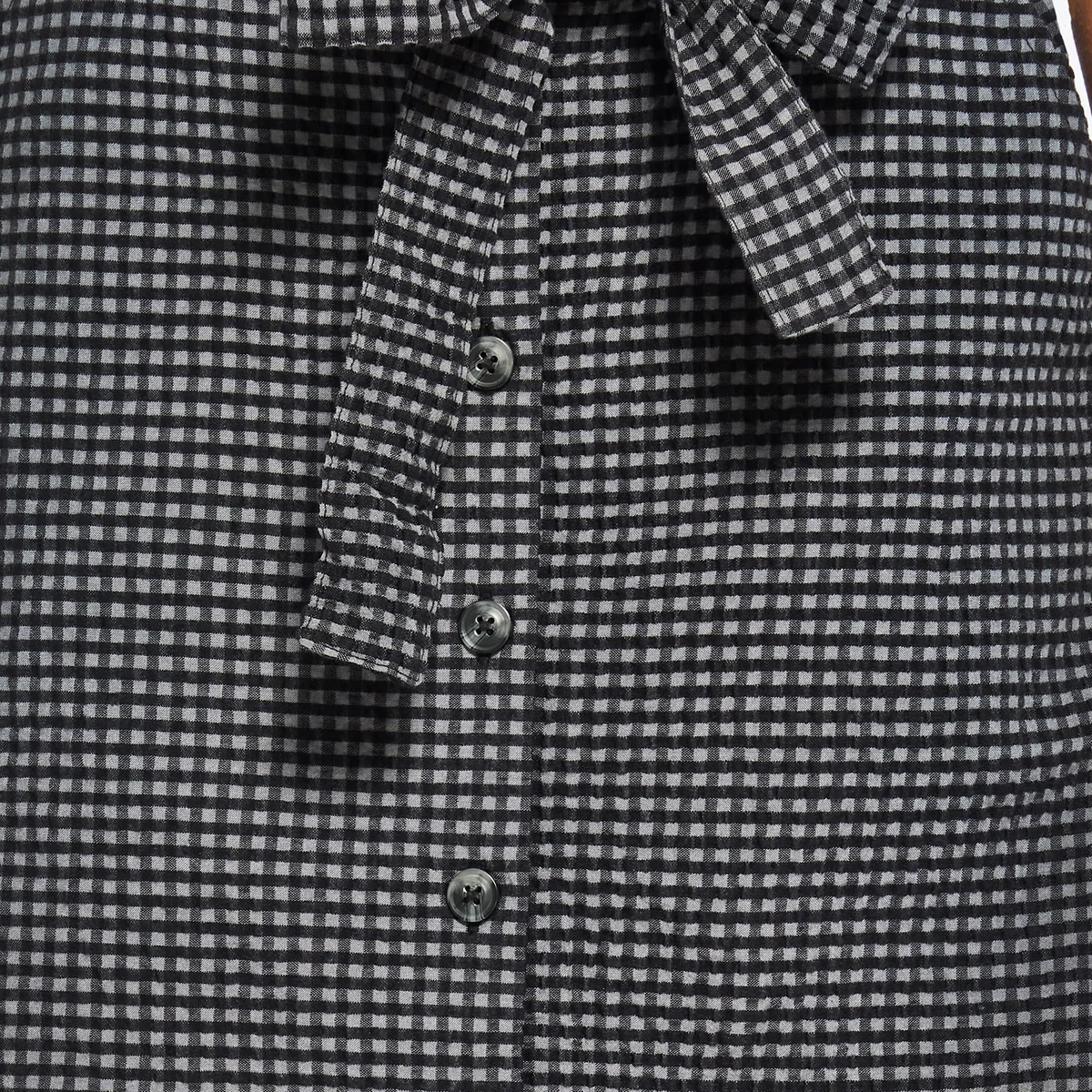 Faythe Cotton Check Button Up Midi Skirt thumbnail 2