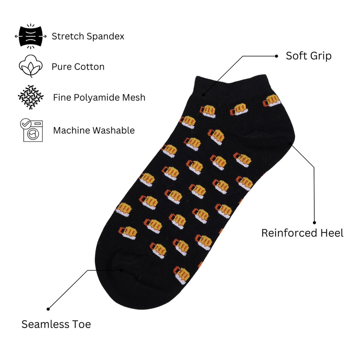 Beer Me | Ankle Socks for Men and Women thumbnail 2